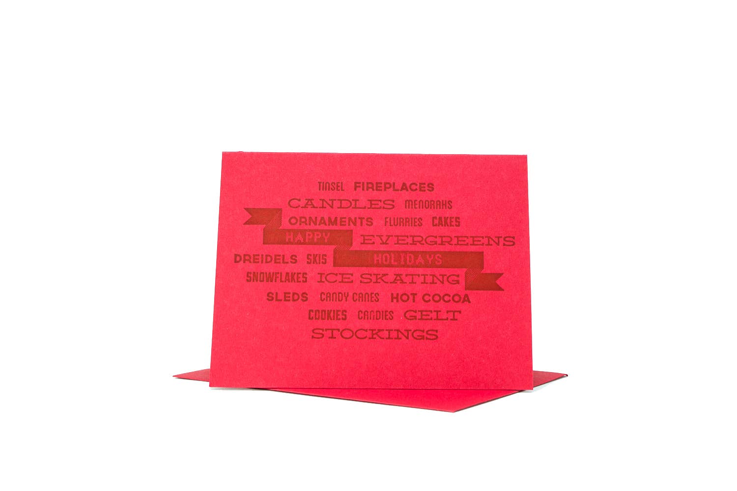 REMOVED BRAND - Wholesale Season's Greetings Card - Ribbon Happy Holidays Greeting Card0