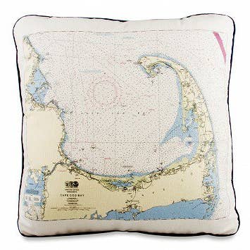Not for Navigation - Wholesale Throw/Decorative Pillow - Decorative Canvas Pillow - Custom Location Nautical Chart11