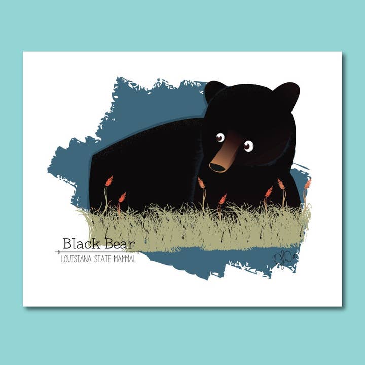 Black Bear Art Print for wholesale by Pixel & Ink Creative
