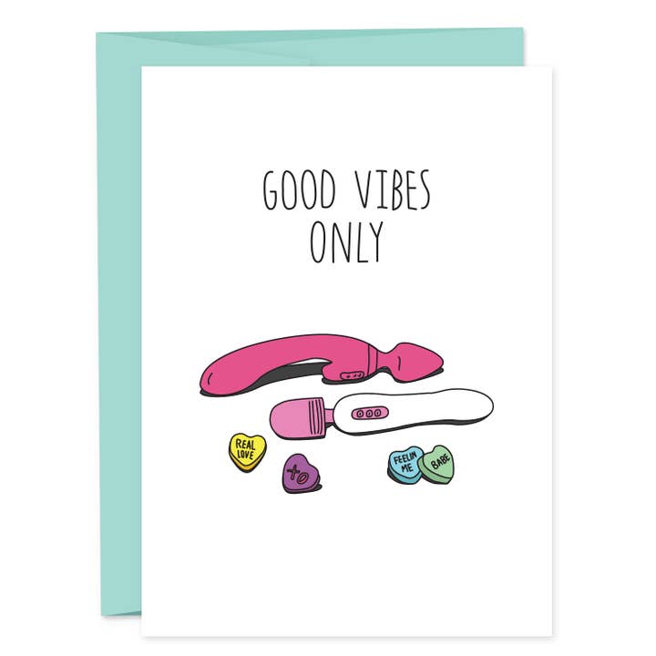 Good Vibes Only Greeting Card for wholesale by Humdrum Paper