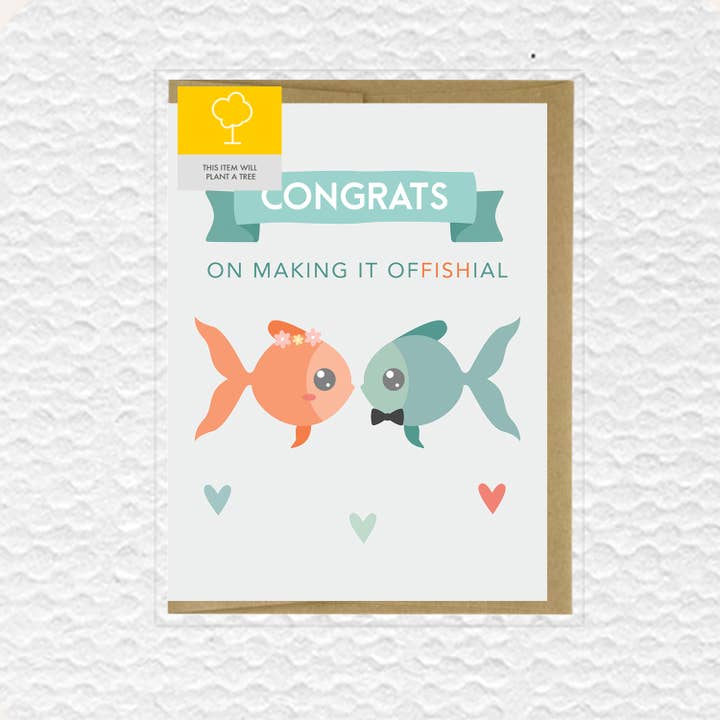 IMPAPER - Wholesale Wedding Card - Congrats On Making It Offishial Wedding Card1