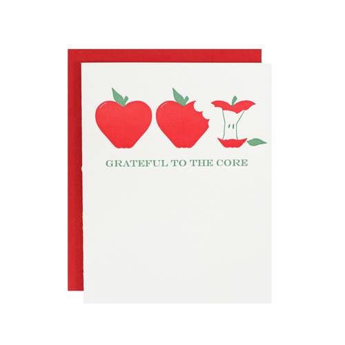 Riva Letterpress - Wholesale Thank You Card - Grateful To The Core0