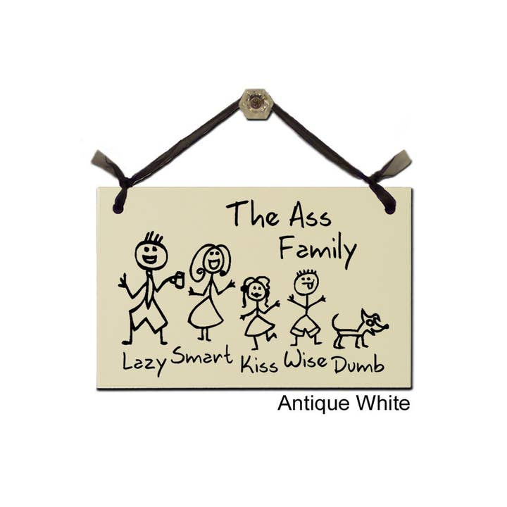 Røvhulsfamilien for engroshandel hos Wish Upon A Sign