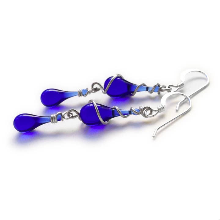 Sundrop Jewelry - Wholesale Dangle Earrings - Gemini Glass Teardrop Earrings15