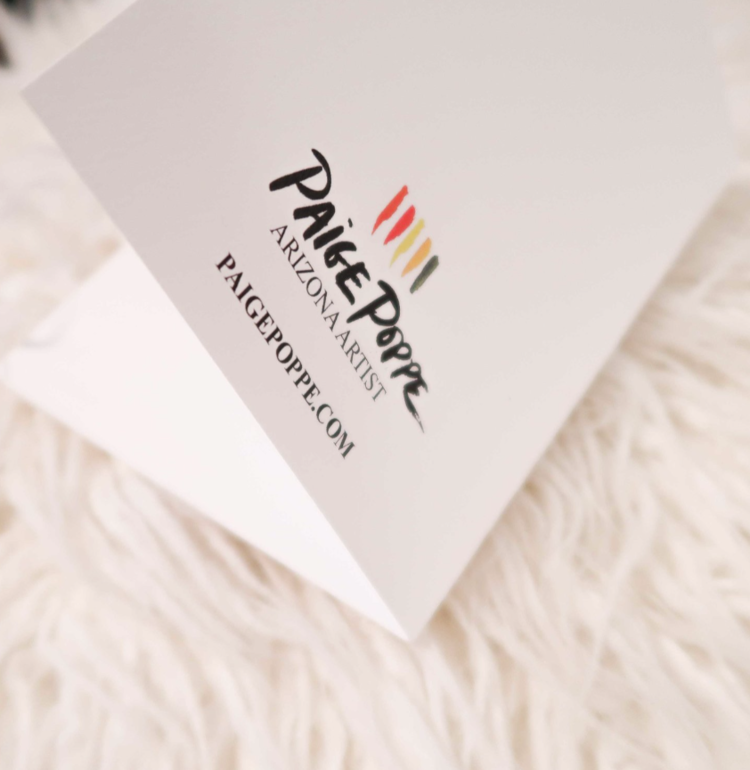 Paige Poppe Art - Venta al por mayor Tarjetas de felicitación - Tarjeta de felicitación «Monsoon Jackrabbit»2