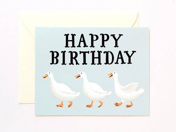 Clap Clap - Wholesale Birthday Card - Three Ducks Happy Birthday Card0