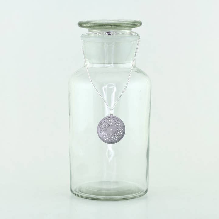 Gold Bohr Model Atom Necklace for wholesale by Sorcery Science