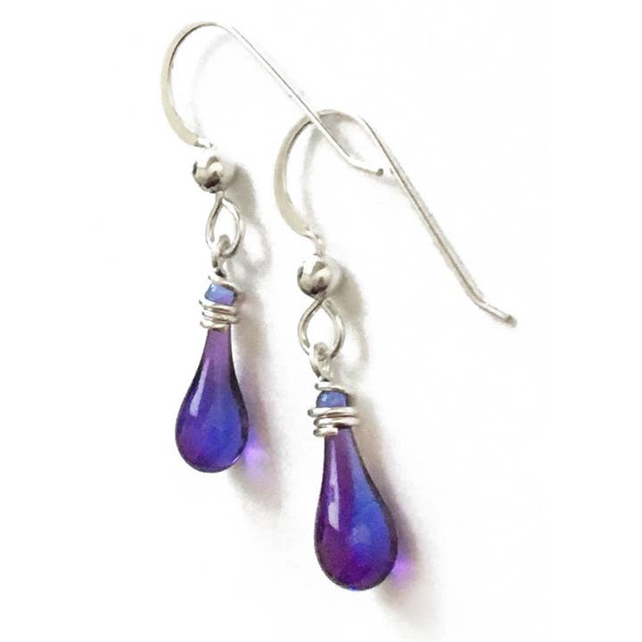 Sundrop Jewelry - Wholesale Dangle Earrings - Demi Glass Teardrop Earrings16