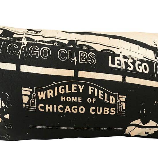 Chicago Wrigley Field Oreiller rectangulaire 10 po x 18 po pour la vente par noteify