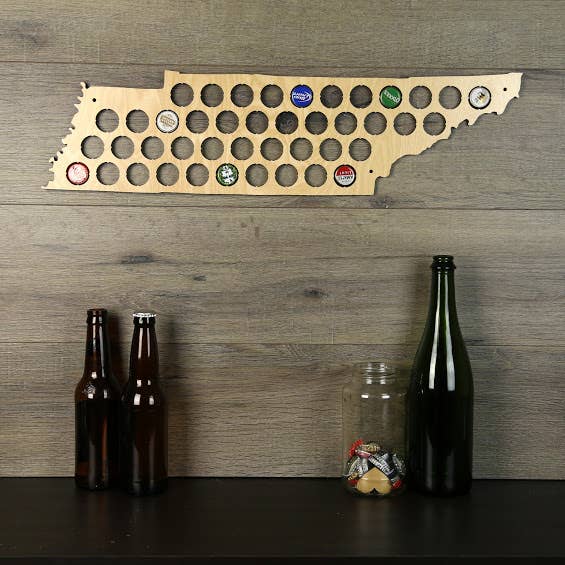 Torched Products - Wholesale Wall Accent - Men’s Gift State Beer Cap Map – Beer Cap Collector/Display101