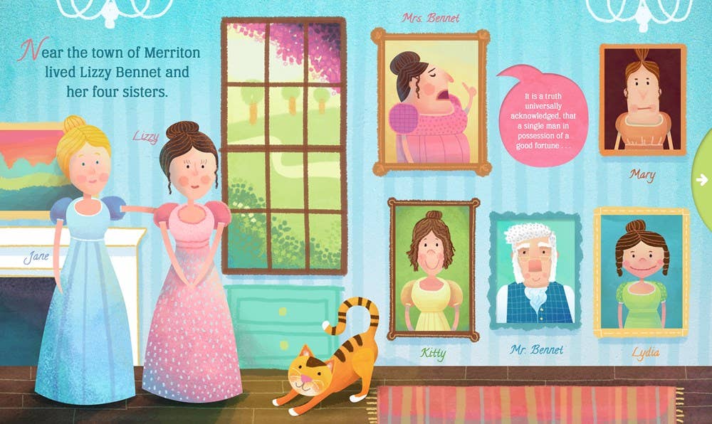 Familius, LLC - Wholesale Preschool Book (3-5) - Lit for Little Hands: Pride and Prejudice3