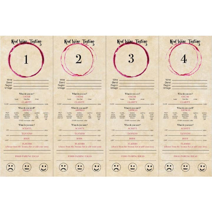 di Potter – wholesale Disposable placemat – Wine Tasting Placemats1