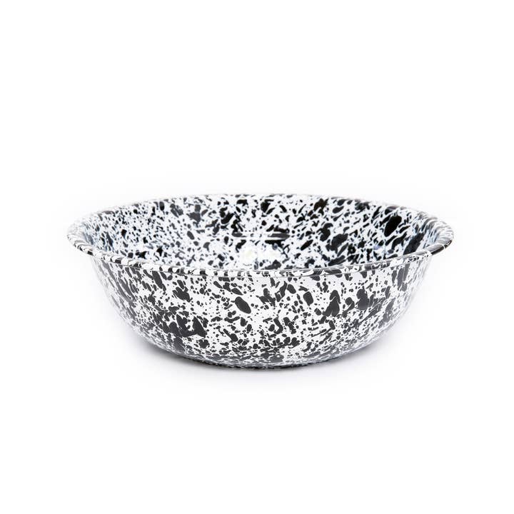 Crow Canyon Home – wholesale Bowl – Splatter Enamelware Medium Basin