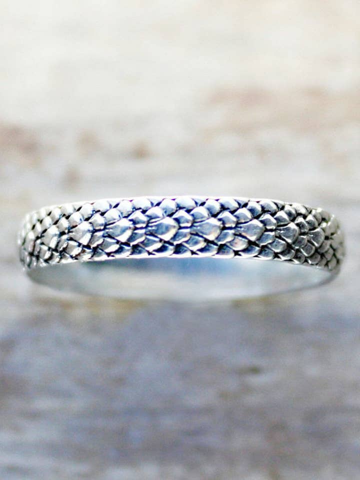 Bague serpent, argent sterling pour la vente par ElisabethSpace Jewelry