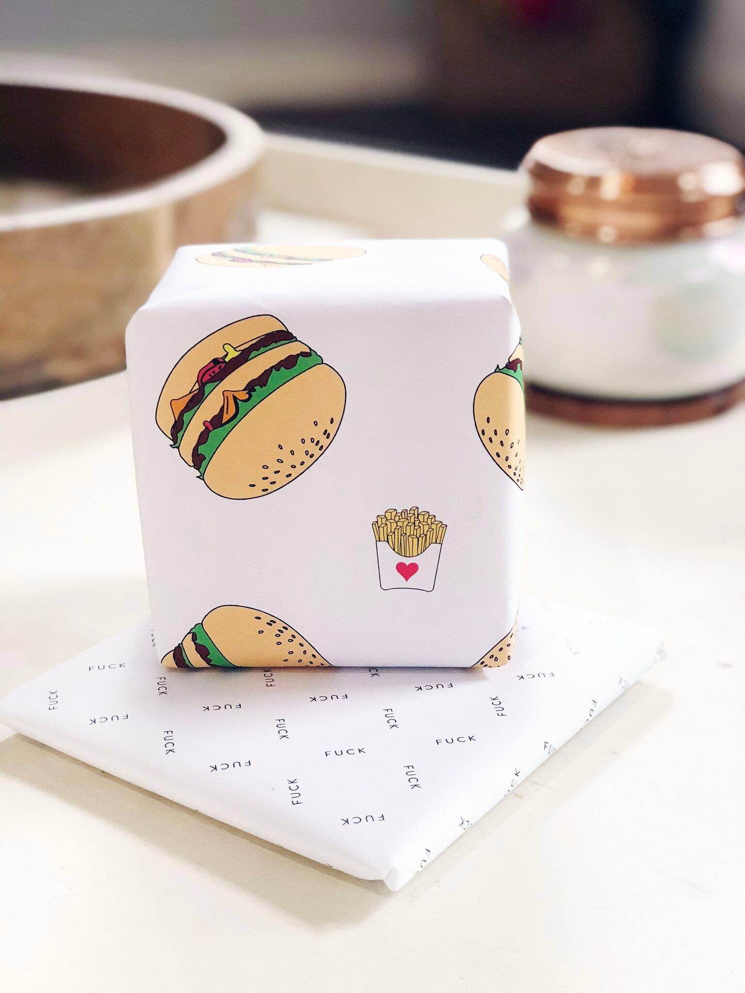 Steel Petal Press - Wholesale Flat Wrap - Fuck Gift Wrapping Paper - Single Sheet4