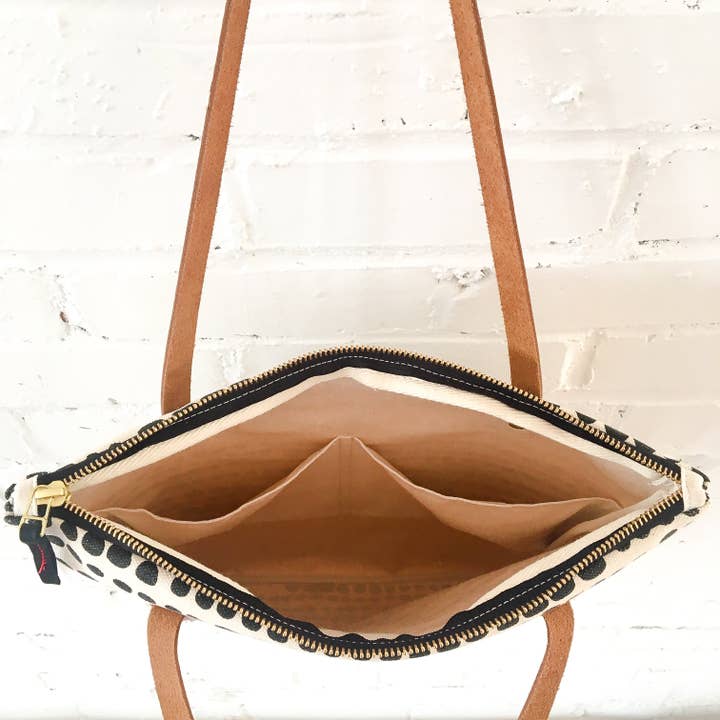 Erin Flett - Wholesale Tote Bag - Women's - Worn Black Hilary Heavy Canvas Mod Tote1