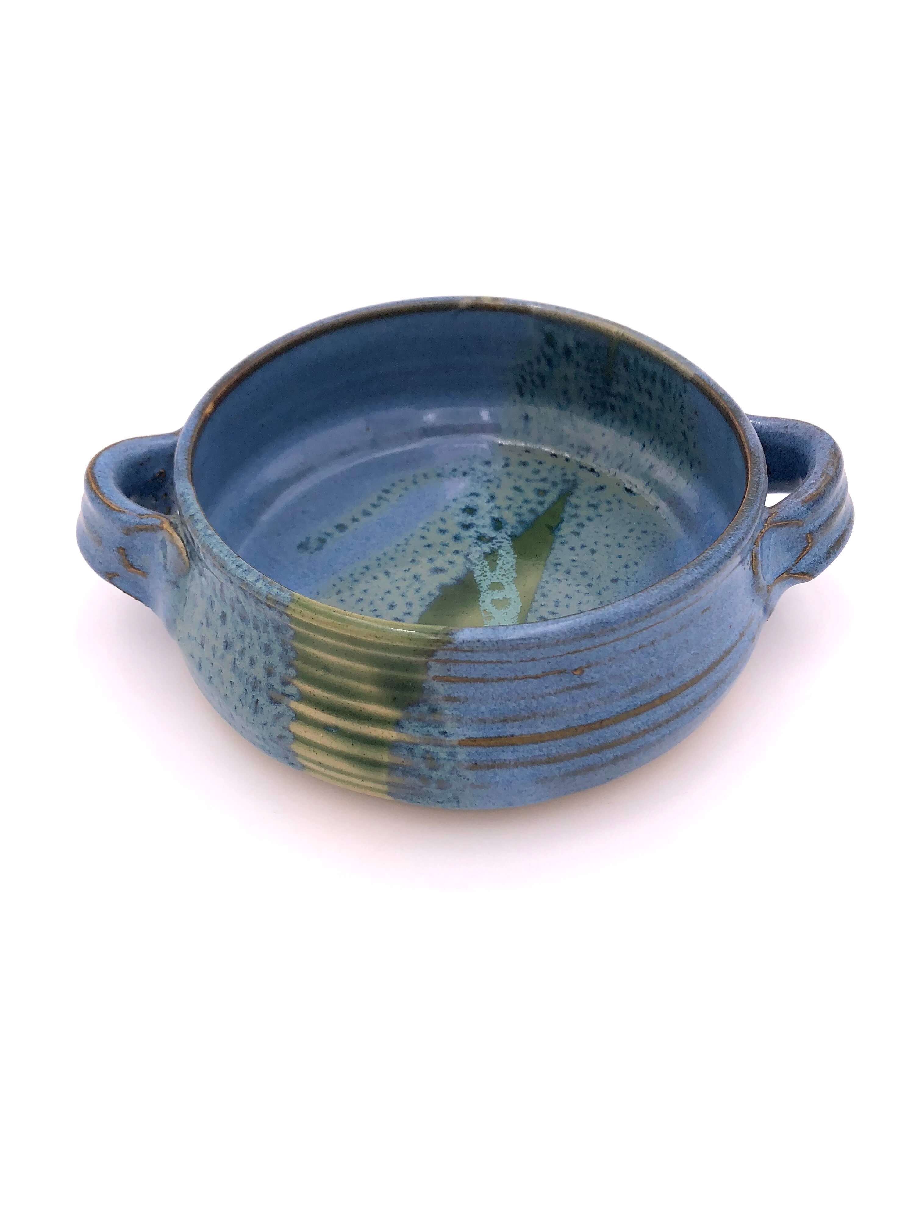 Blue Mosquito Mud Pottery Soup Mug