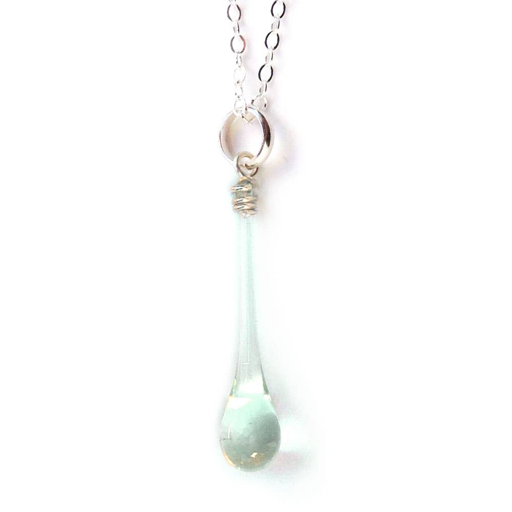 Sundrop Jewelry - Wholesale Pendant/Charm Necklace - Maressa Glass Teardrop Pendant Necklace8