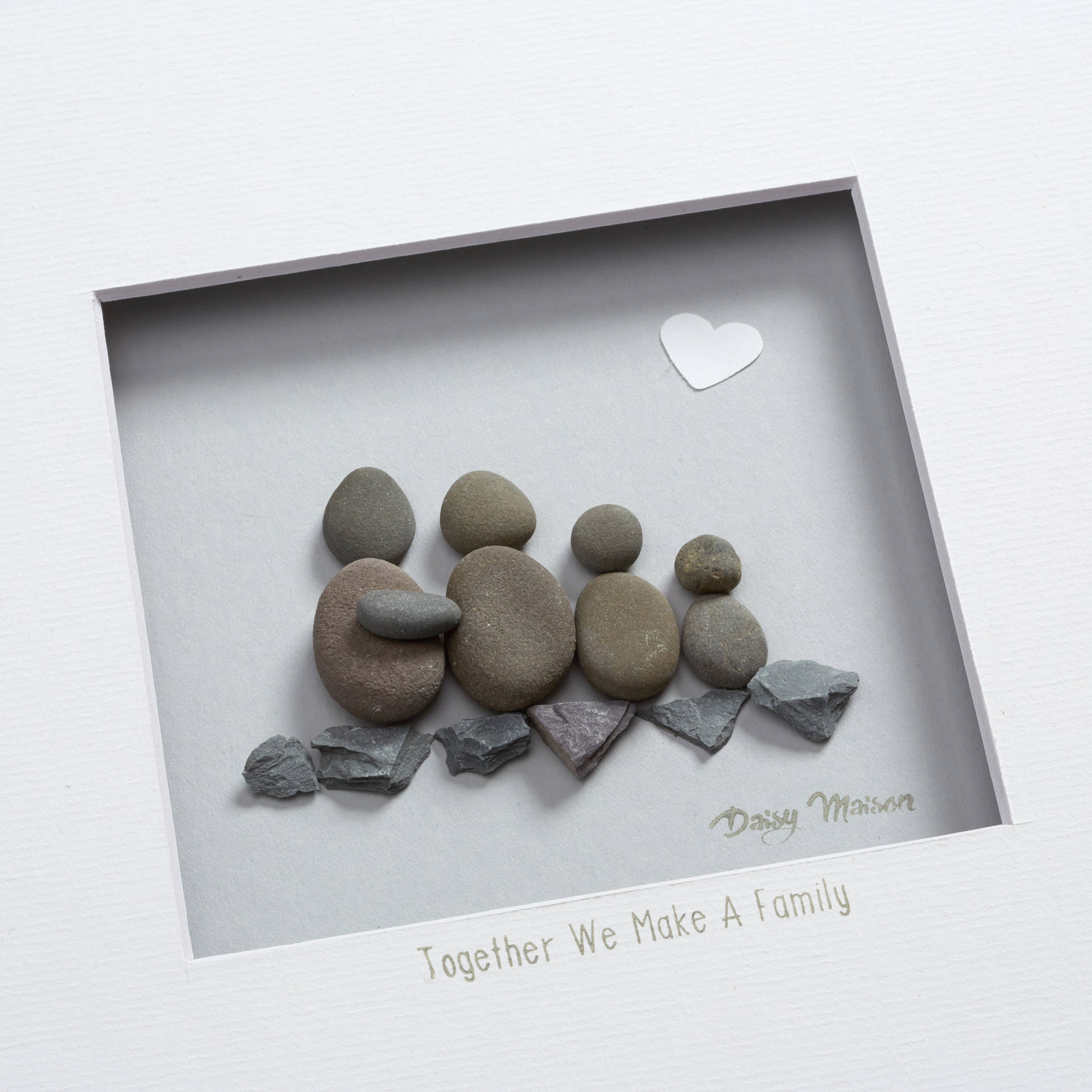 Daisy Maison - Wholesale Wall Art Set - 60cm x 60cm Together We Make Pebble Art1