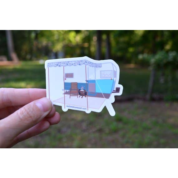 Rachel Alvarez Art - Wholesale Sticker - Glamper Decal1