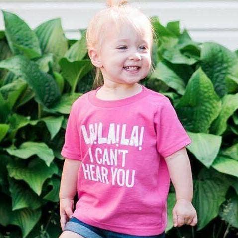La! La! La! I Can't Hear You Kid's Shirt for wholesale by spillthebeansetc