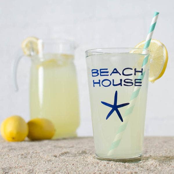 Vital Industries - Wholesale Drinking Glass/Cup - Beach House Pint Glasses