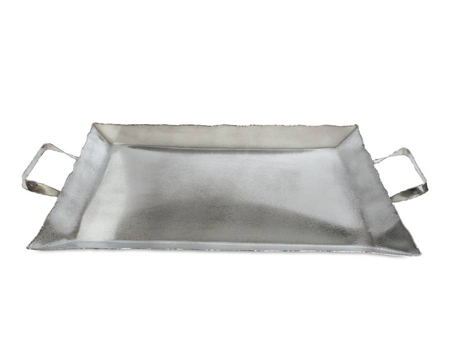 Frosted 20" Cascade Tray With Handles for wholesale on Faire0