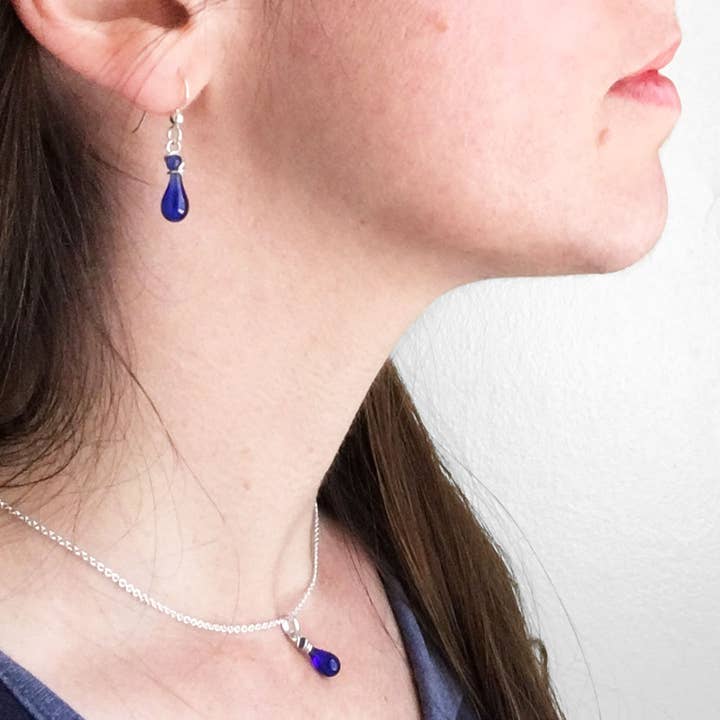 Sundrop Jewelry - Wholesale Dangle Earrings - Demi Glass Teardrop Earrings7