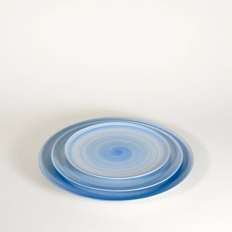 Hermit Plates, Semi-Matte Porcelain - Cornflower for wholesale on Faire1