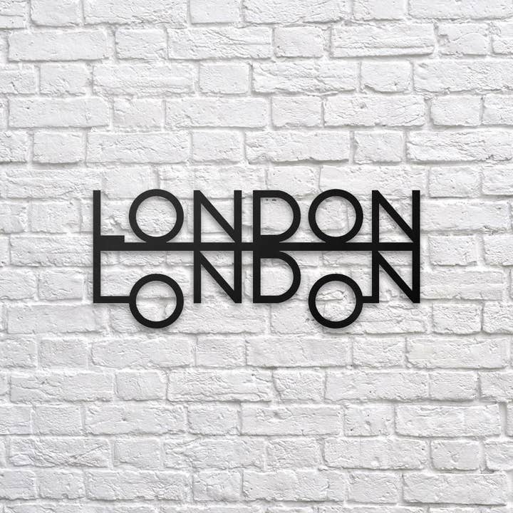 Decoração de parede de metal de Londres por atacado de Northshire Wall Art LLC