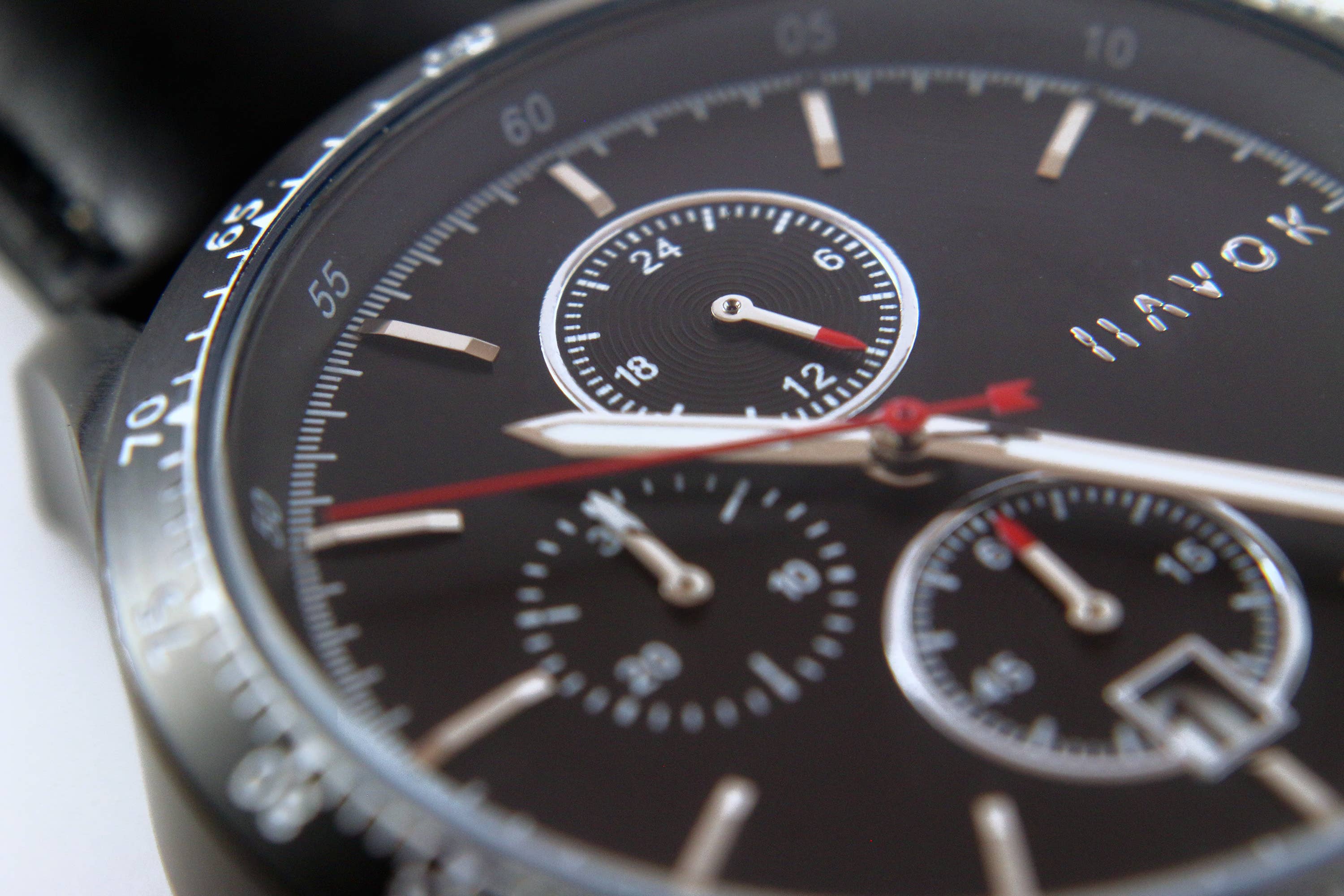 Elliot Havok - Vente Montre – homme - Chronographe Racer Noir Diamant - 42mm1