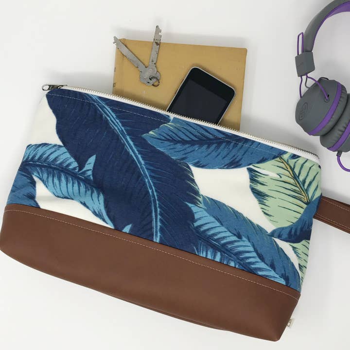 Bracelet moyen - Paume indigo Bahama pour la vente par Handcrafted FCD