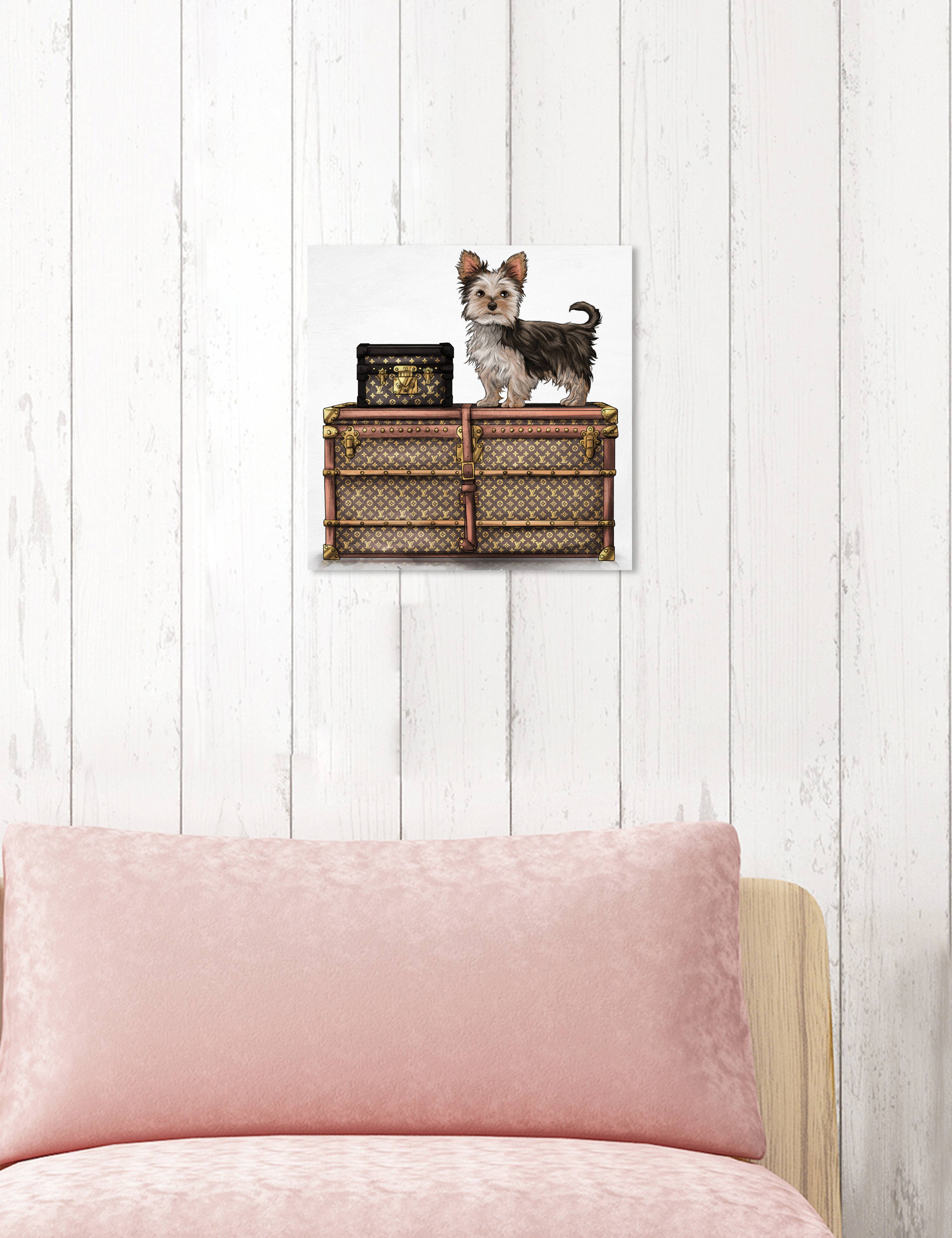 The Oliver Gal Artist - Wholesale Art Print - 12" x 12" Travelling Yorkie Canvas Art0