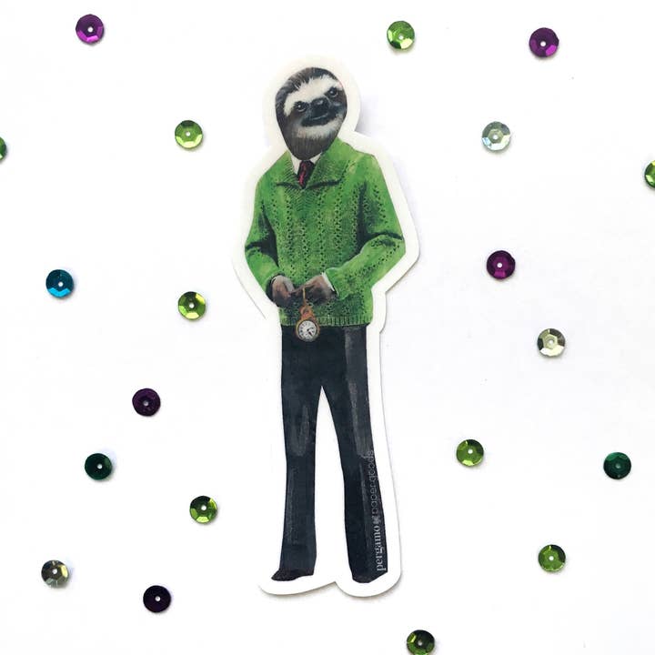Sloth Man Vinyl klistermärke för wholesale av Pergamo Paper Goods