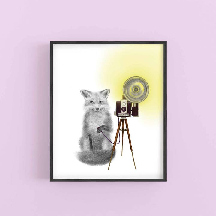 Quinn Bancroft Red Fox Portrait Study 9 x 12 for wholesale by Central & Gus