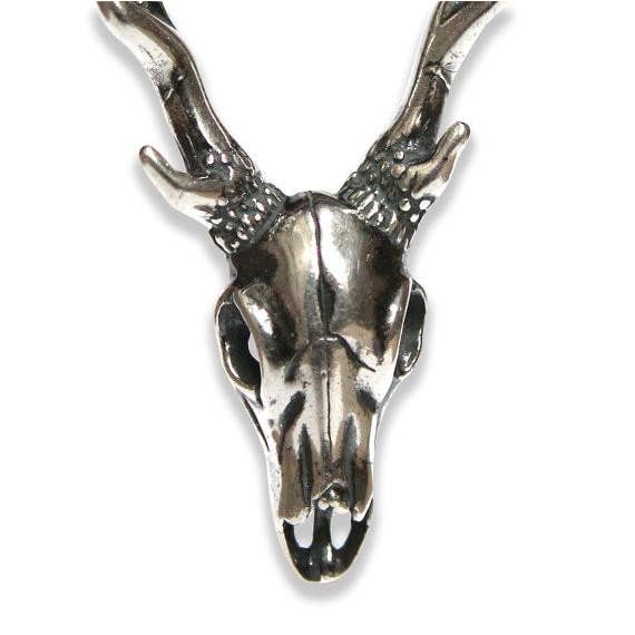 Moon Raven Designs - Wholesale Pendant/Charm Necklace - Sterling Deer Skull Pendant Necklace1