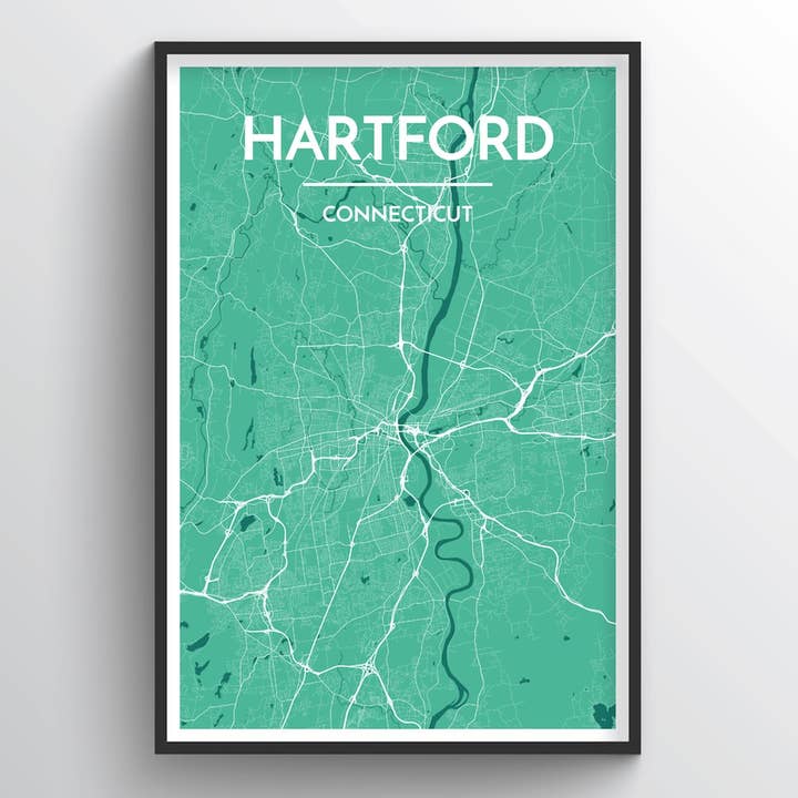 Point Two Design Group - Wholesale Art Print - Hartford City Map
