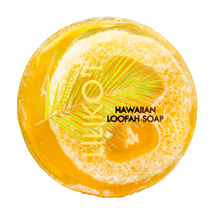 Maui Soap Co. - Wholesale Bar Soap - Liliko'i Sea Salt & Kukui Exfoliating Loofah Soap 4.75oz1