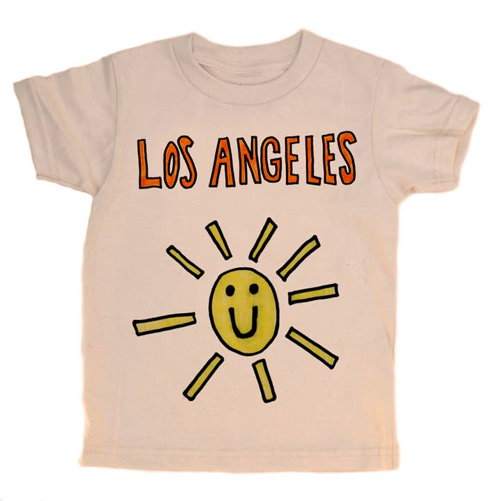 LA Sunshine - T-shirt biológica para crianças por atacado de orangeheat