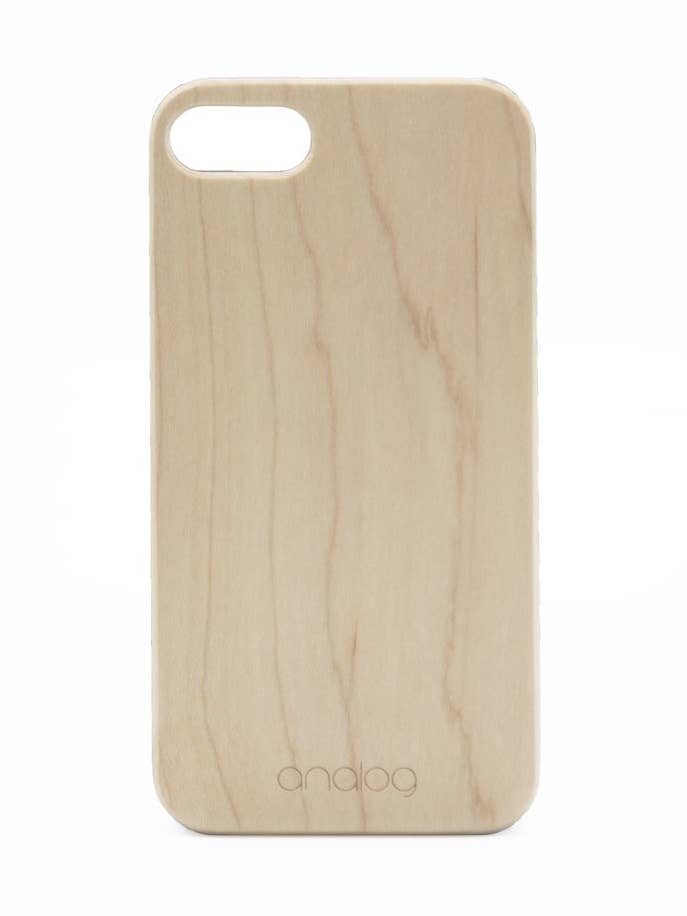 Maple Wood iPhone Case (SE Series 2 or lower) for wholesale by Analog Watch Co.
