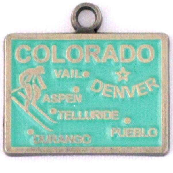 Gleeful Peacock - Wholesale Individual Charm/Pendant - Colorado State Charm Bracelet, Necklace, or Charm Only3