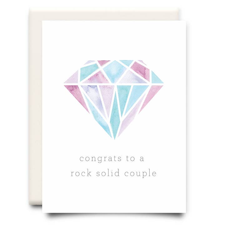 Rock Solid Couple | Wedding Greeting Card for wholesale by Inkwell Cards