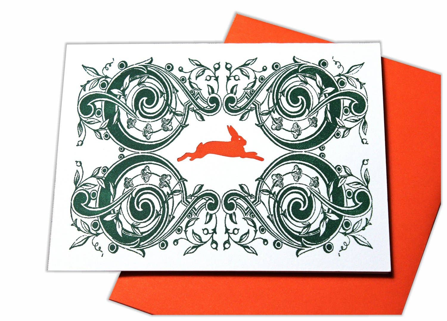 Inkadinkadoodle - Wholesale Easter Card - Hoppity Hoppity Hop Bunny Rabbit Letterpress Card0