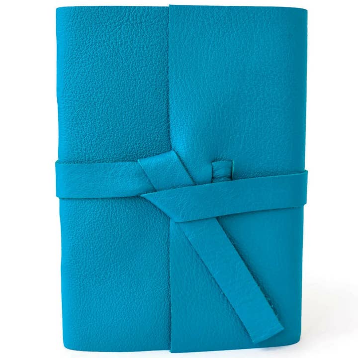 Lined Leather Journal - Teal - Choose Your Size for wholesale by Absolutely EVO