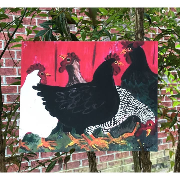 Mangoseed - Wholesale Art Print - Key West Chickens Art Print2