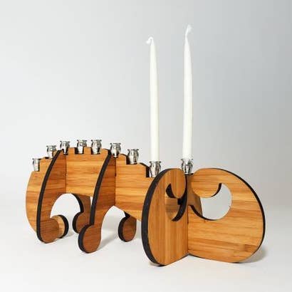 Swirl Menorah for wholesale by GioGio Design