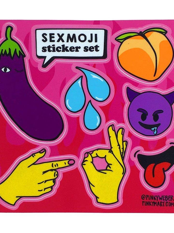 Sexmoji Sticker Feuille pour la vente par Pinky Weber