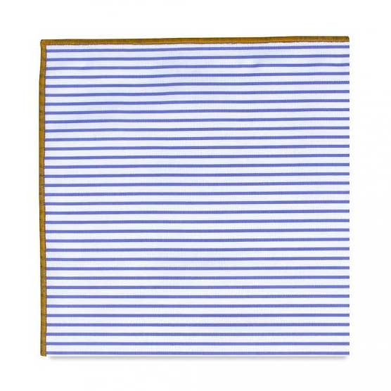 Het Havana Stripe Pocket Square voor wholesale door Pocket Square Clothing