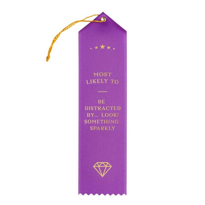 Frankie & Claude - Wholesale Gag gift/novelty gift - Most Likely To… Look! Something Sparkly! Award Ribbon