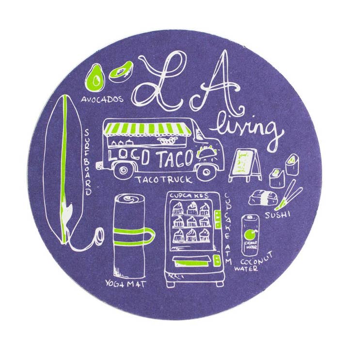 LA Living Sottobicchiere per la vendita all'ingrosso da parte di Reyn Paper Co